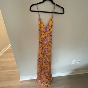 Lovers + Friends Silk Floral Bermuda Dress Maxi